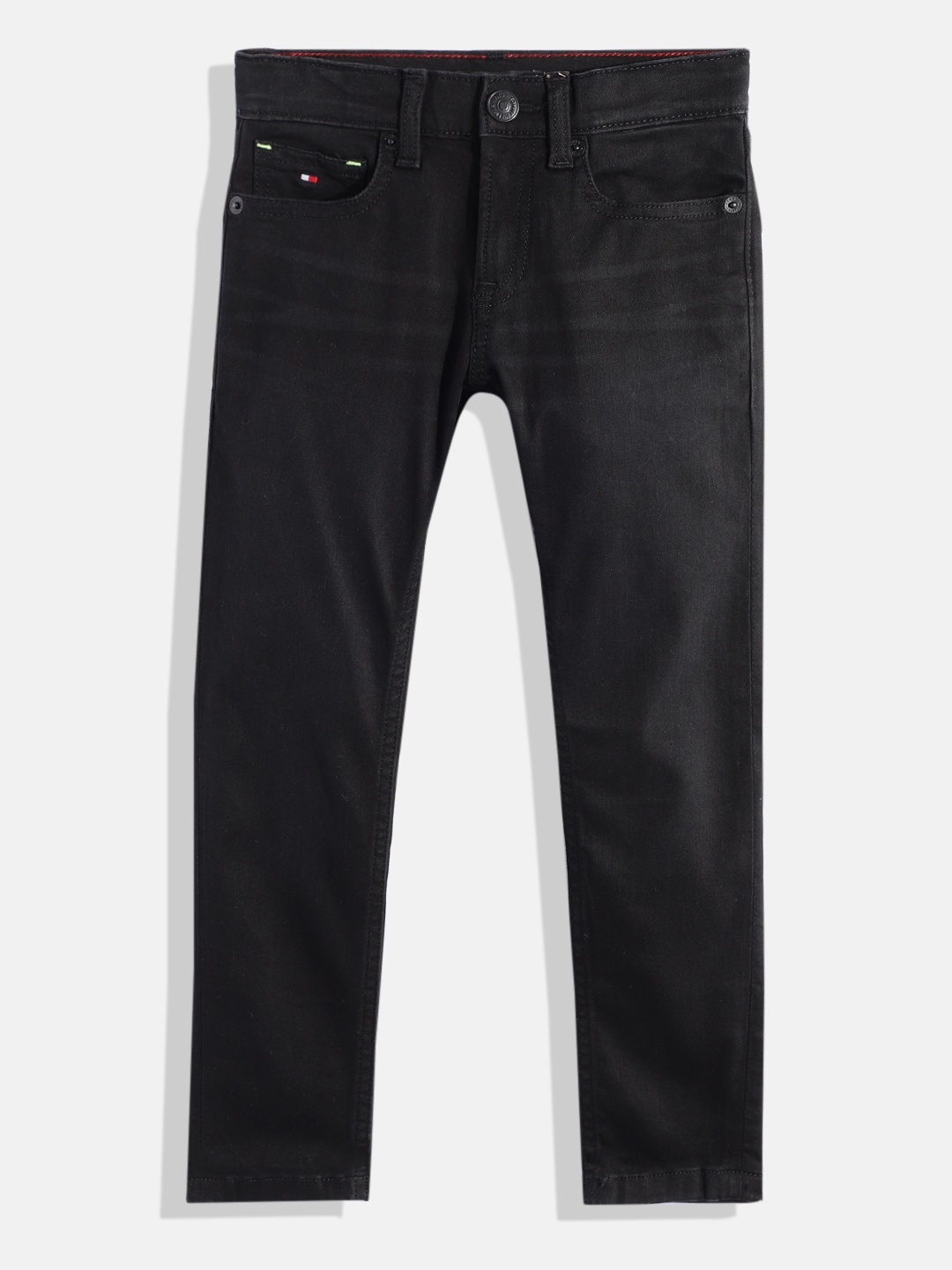 

Tommy Hilfiger Boys Light Fade Stretchable Jeans, Black