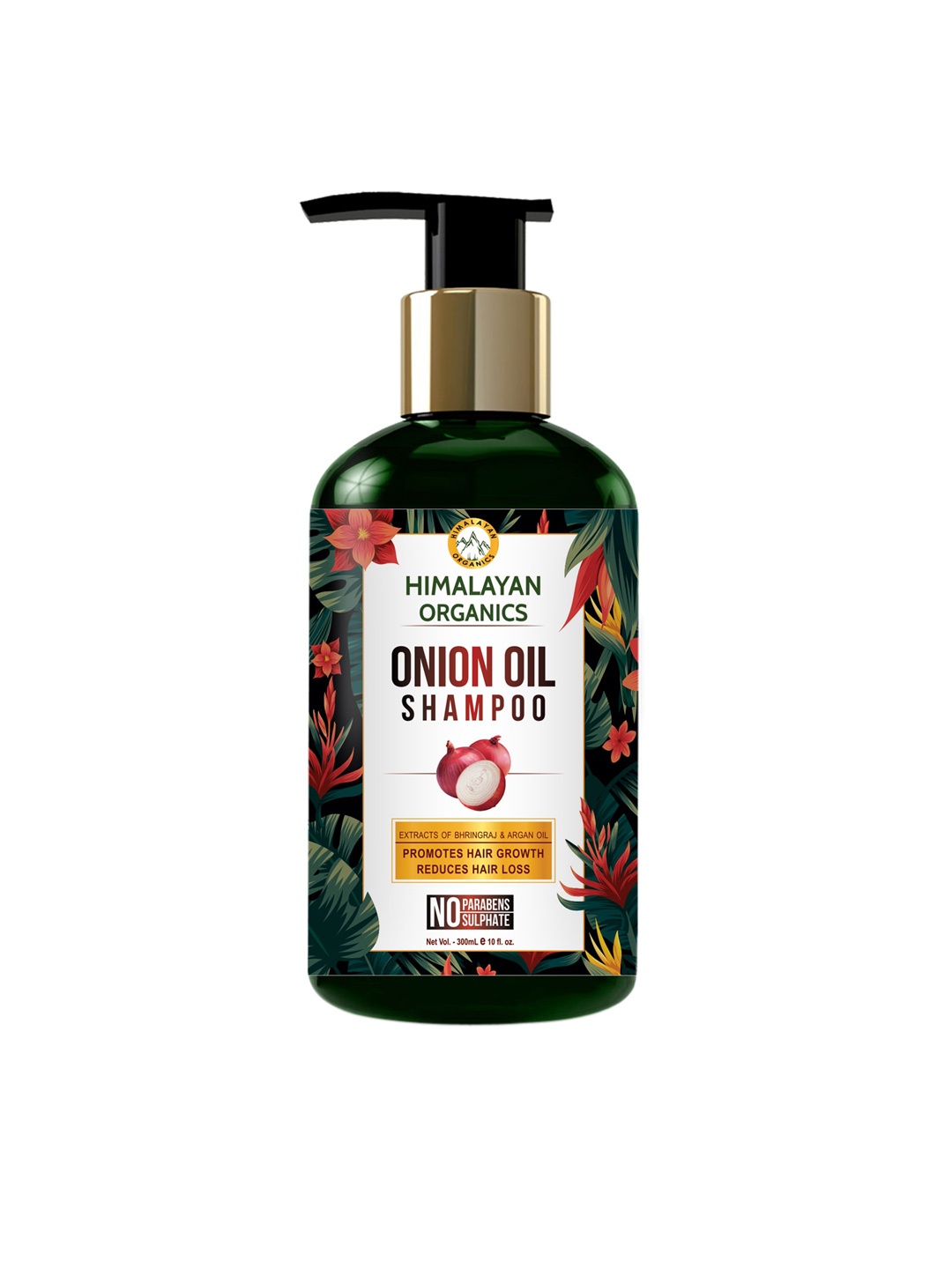 

Himalayan Organics Paraben Free Onion Oil Shampoo with Bhringraj & Argan Oil - 300 ml, Green