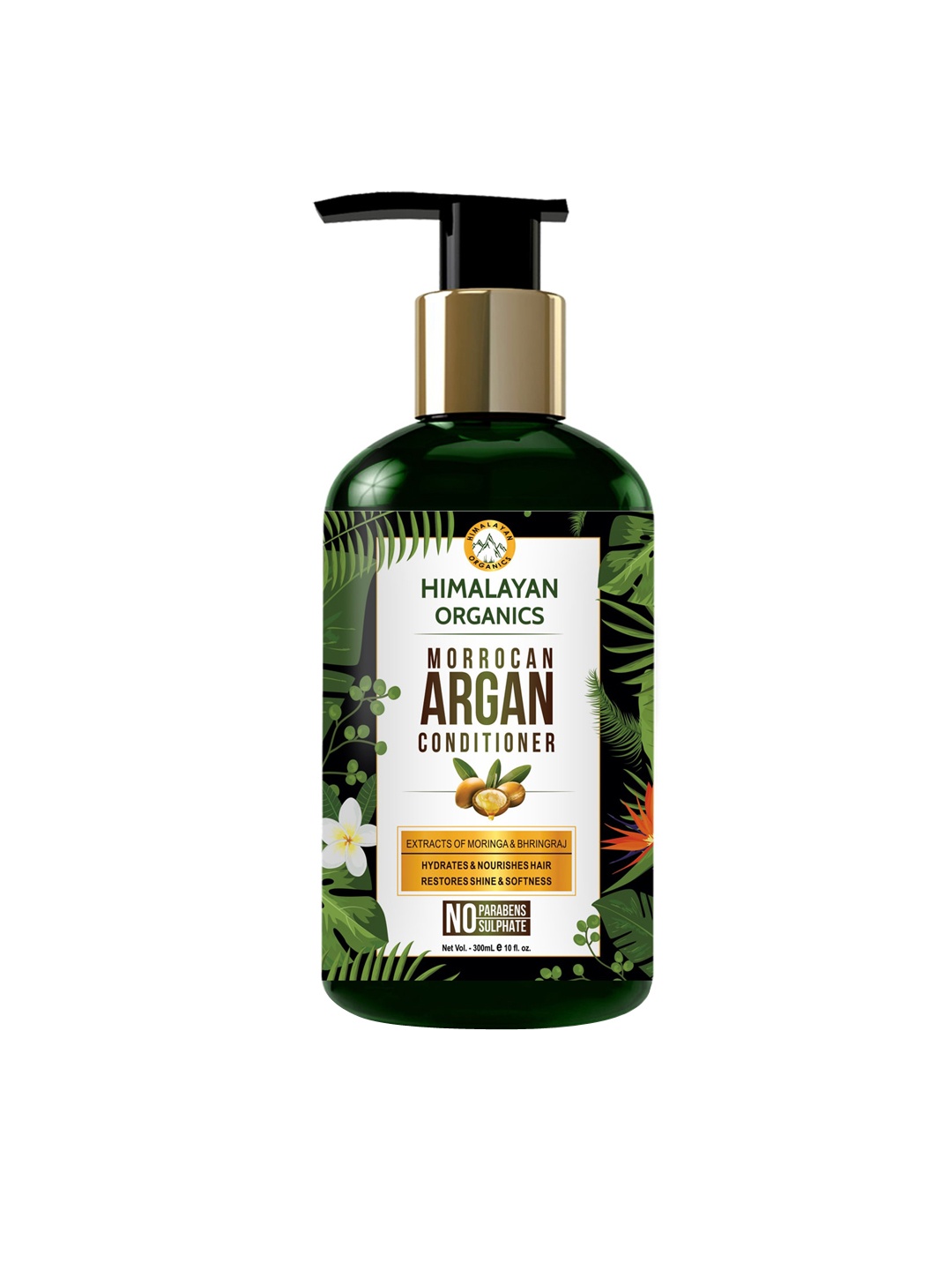 

Himalayan Organics Morrocan Argan Hair Conditioner with Moringa & Bhringraj - 300 ml, Green