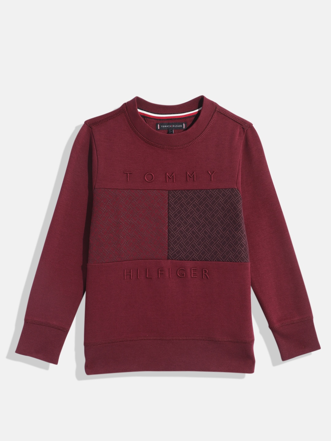 

Tommy Hilfiger Boys Printed Sweatshirt, Maroon