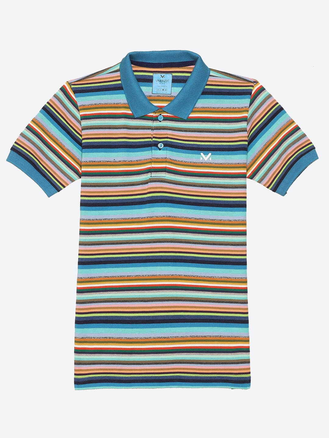 

VINENZIA Boys Blue Striped T-shirt