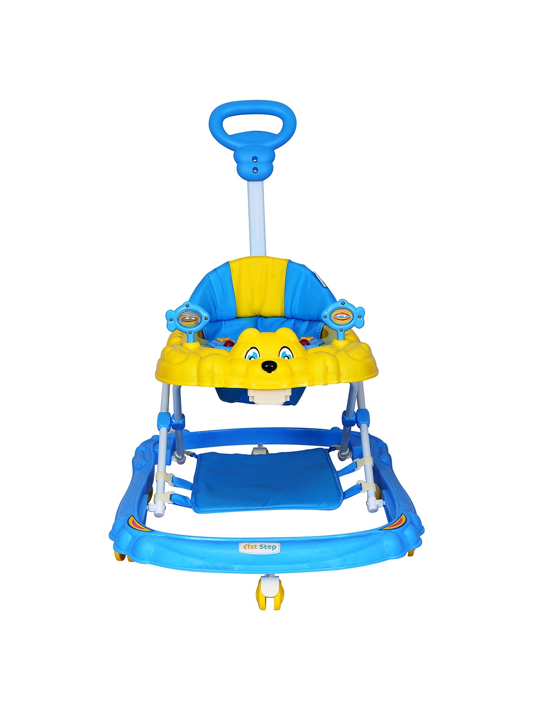 

1st Step Unisex Kids Blue Walker with Push Handle and 4 Level Height Adjustment