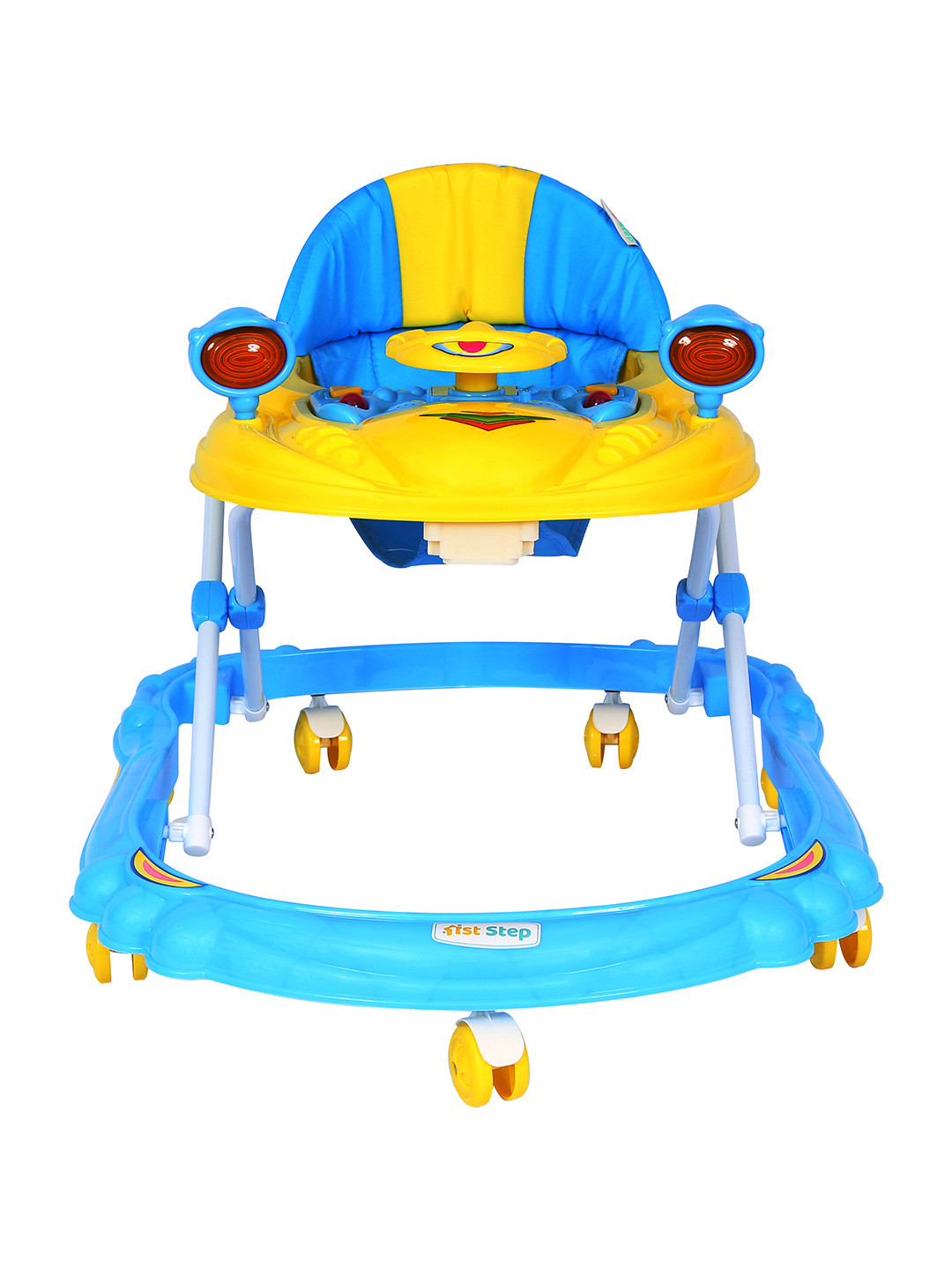 

1st Step Unisex Kids Blue Walker with 4 Level-Height Adjustment and Musical Play Tray