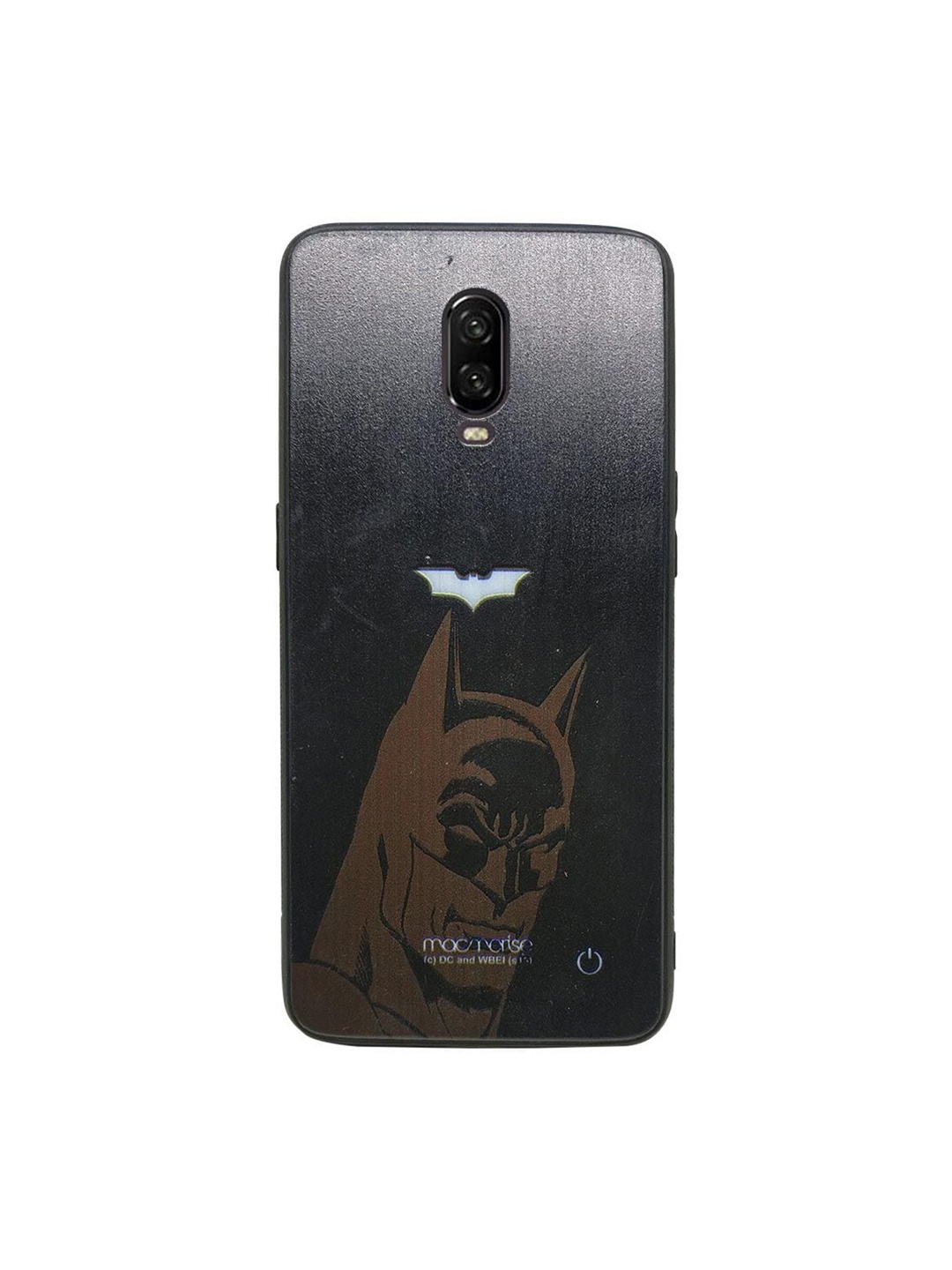 

macmerise Black Batman Printed Lumous LED OnePlus 6T Phone Case