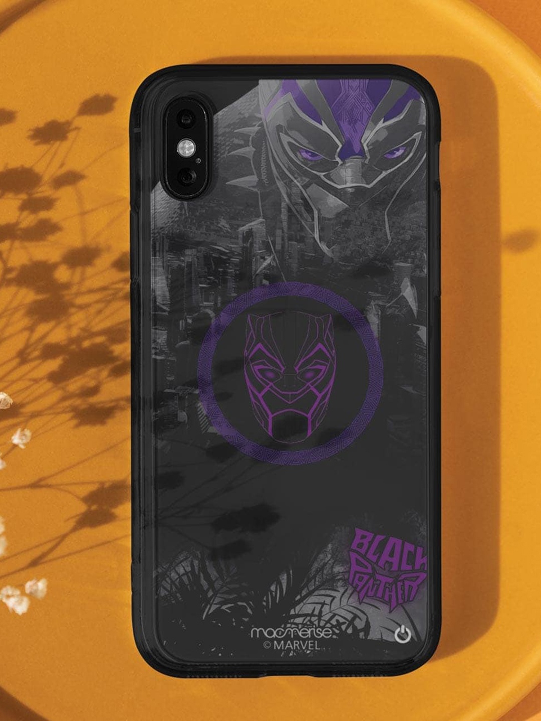 

macmerise Black & Purple King of Wakanda Printed iPhone XS Phone Cases