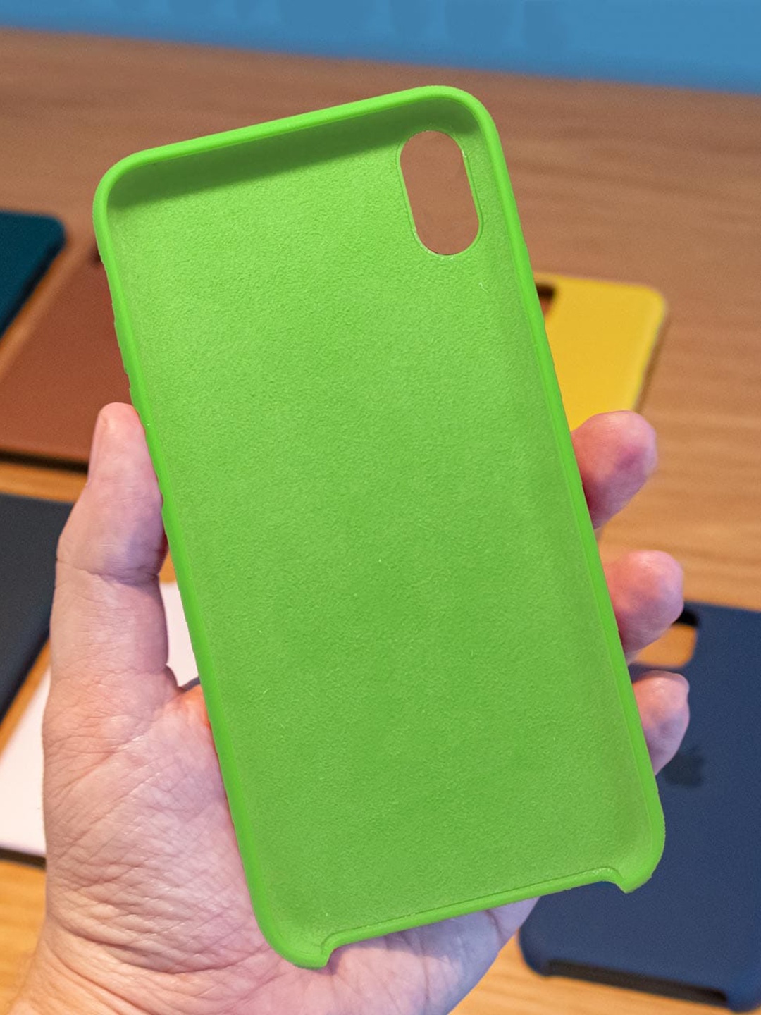 

macmerise Green Solid iPhone 11 Pro Max Silicone Phone Back Case