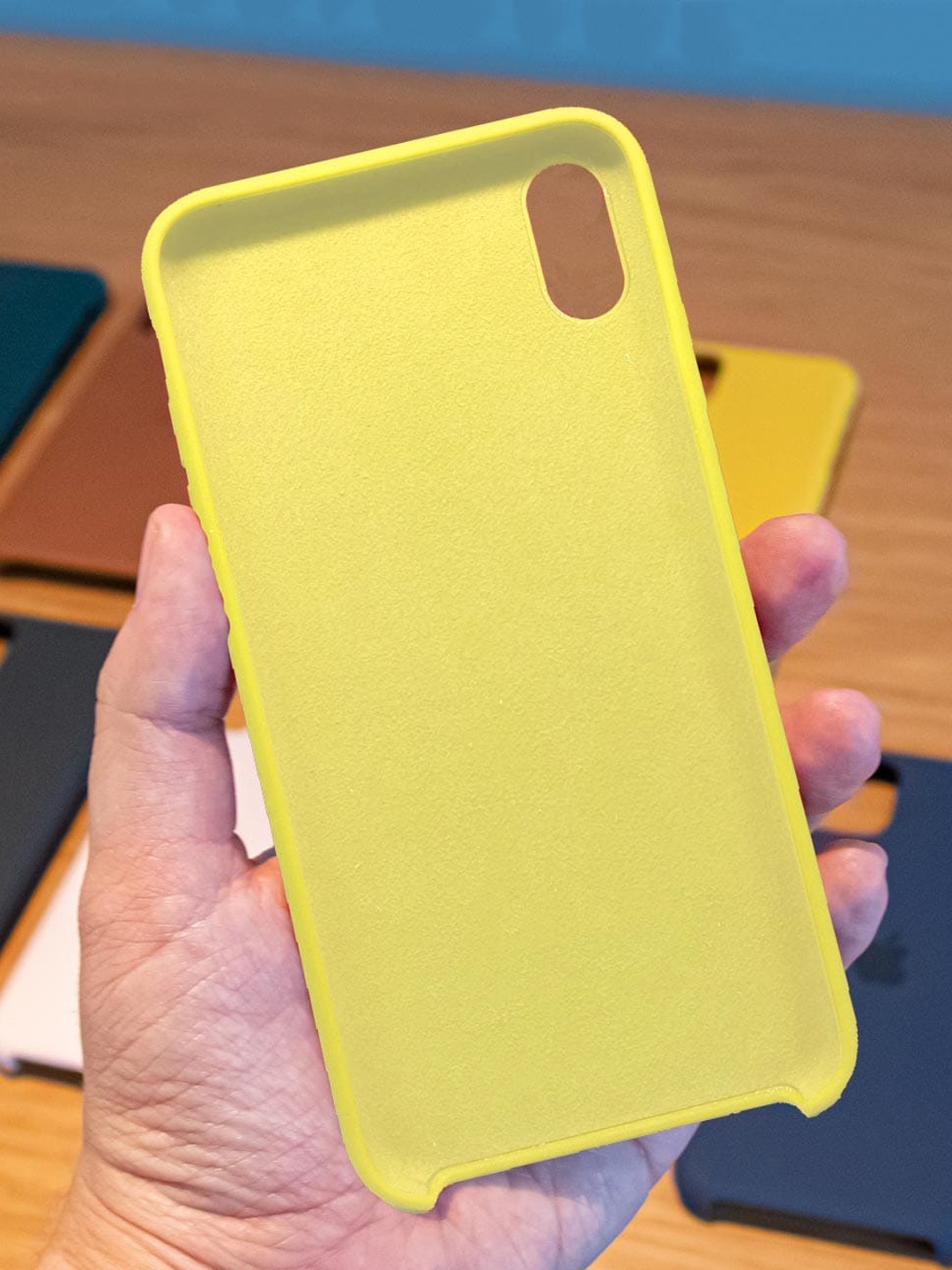 

Macmerise Yellow Solid Silicone Phone Case for iPhone XR