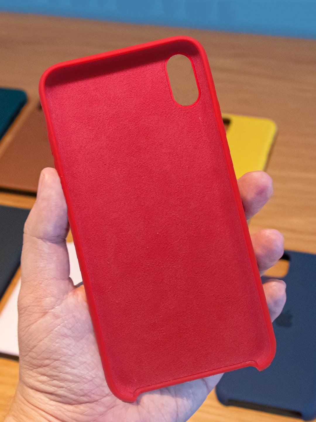 

Macmerise Red Solid Silicone iPhone XS Max Back Case