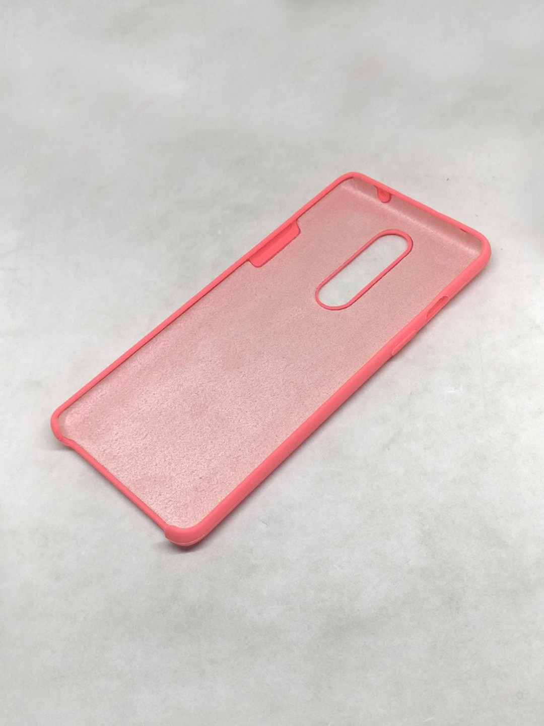

macmerise Coral Pink Silicone OnePlus 8 Back Case