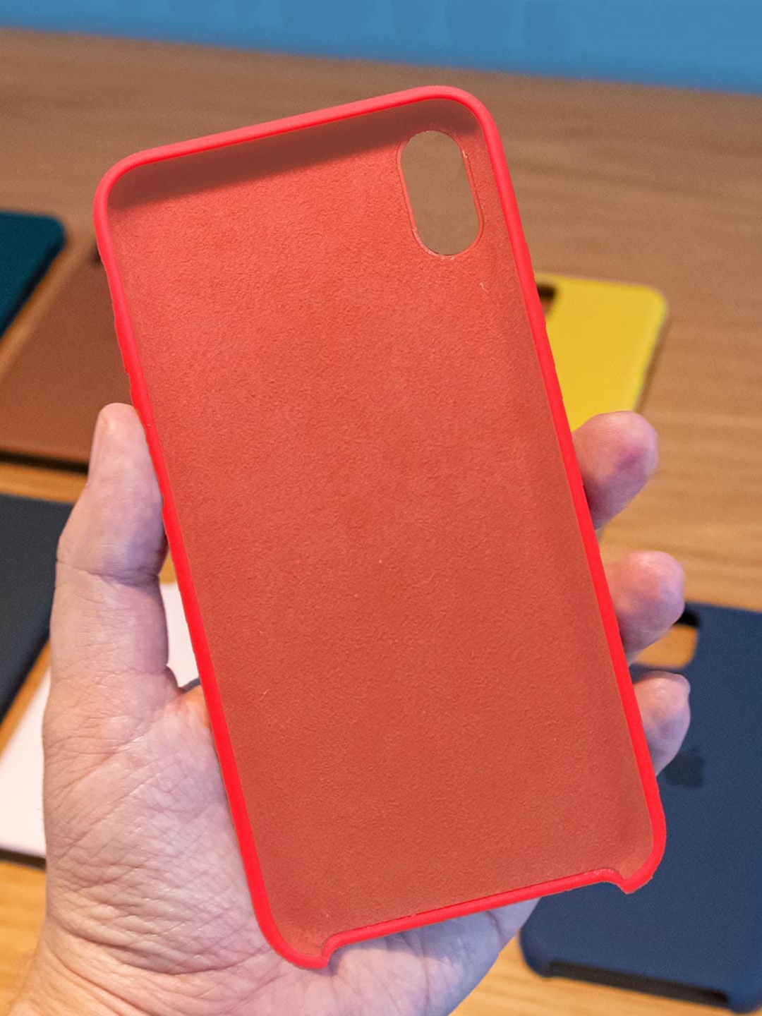 

macmerise Orange Solid iPhone XS Max Silicone Back Case