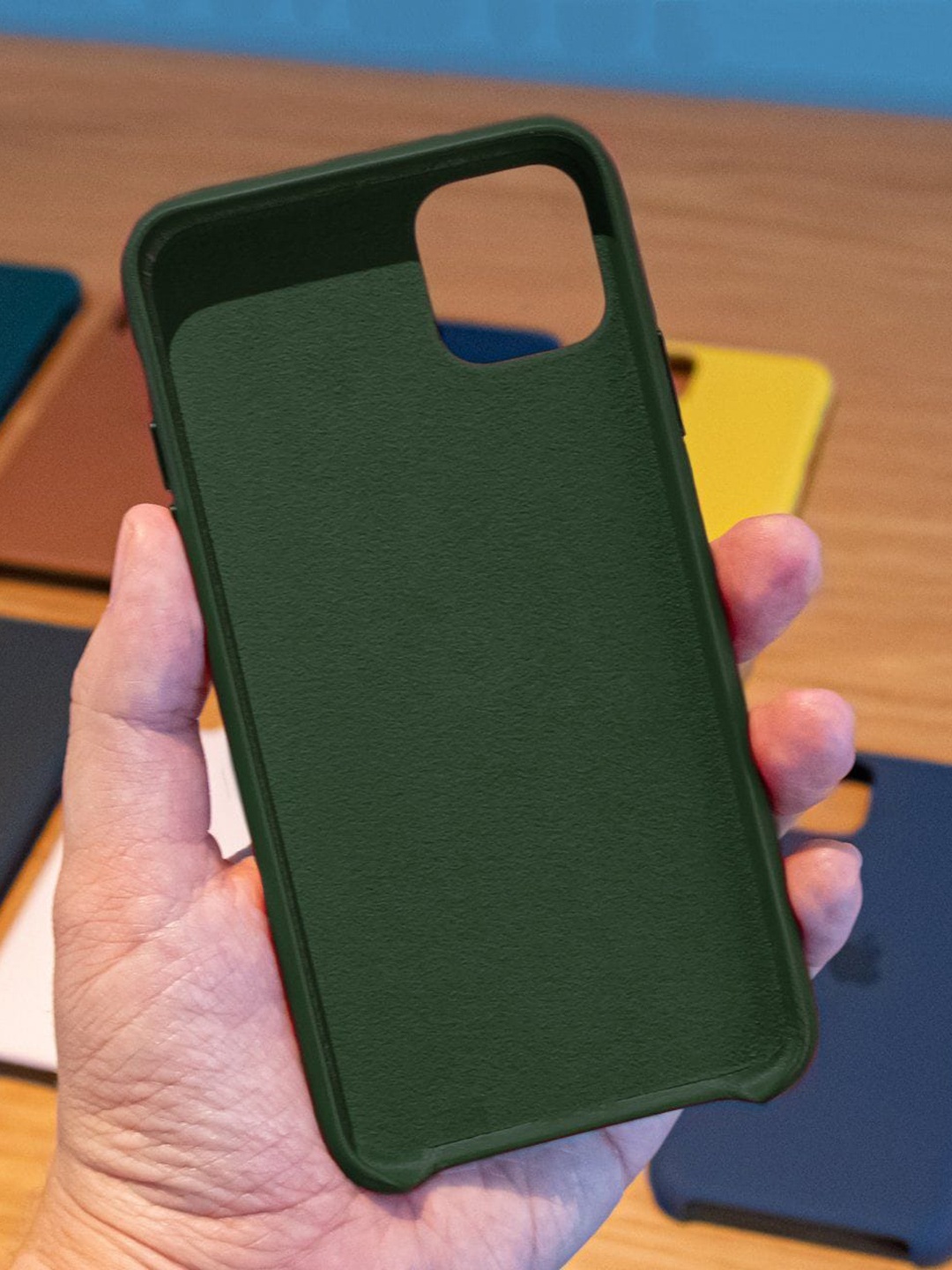 

macmerise Olive Green Solid iPhone 11 Pro Phone Back Case