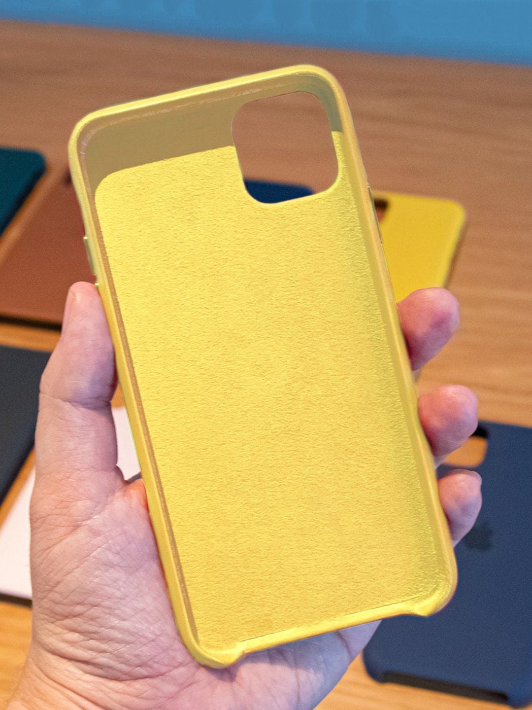 

macmerise Yellow Solid iPhone 11 Pro Silicone Phone Back Case