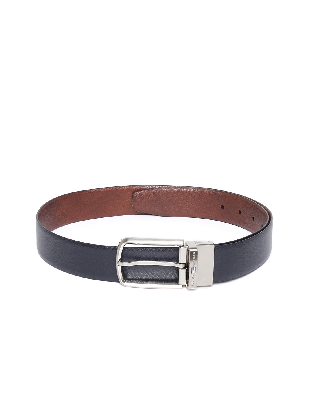 

Tommy Hilfiger Men Brown Textured Reversible Leather Belt