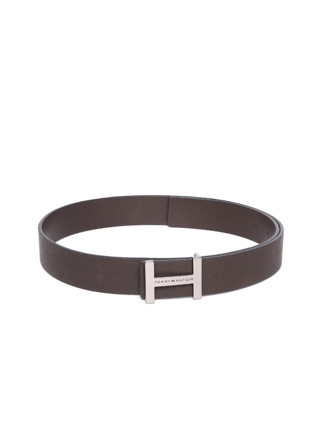 

Tommy Hilfiger Men Brown Textured Reversible Leather Belt
