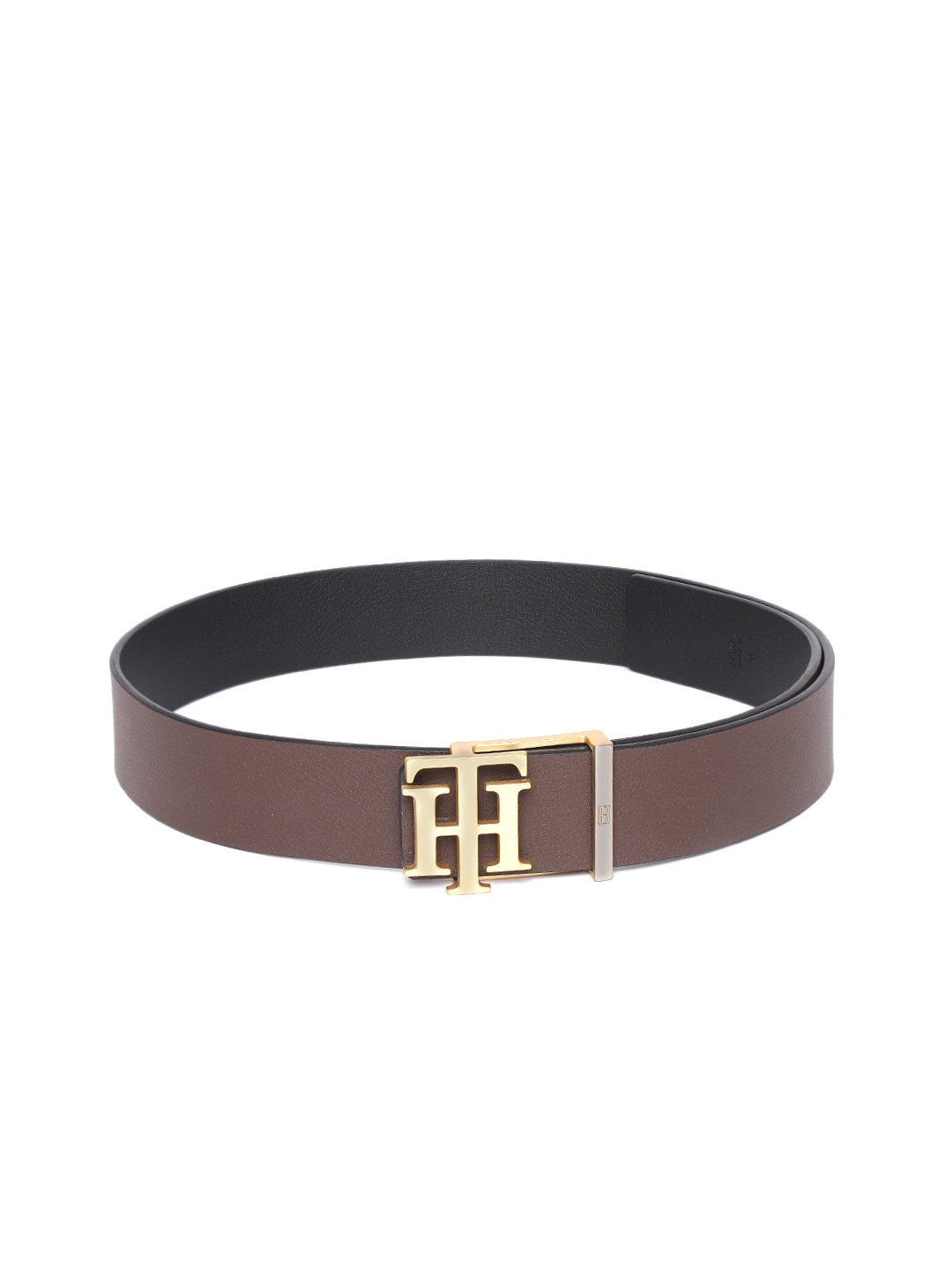 

Tommy Hilfiger Men Brown Textured Reversible Leather Belt