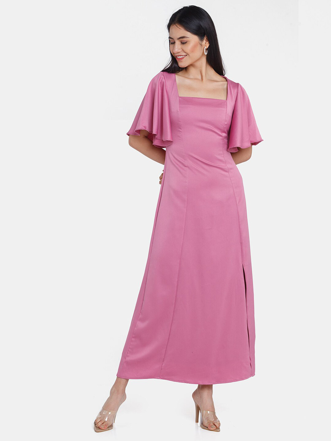 

Zink London Women Pink Maxi Dress