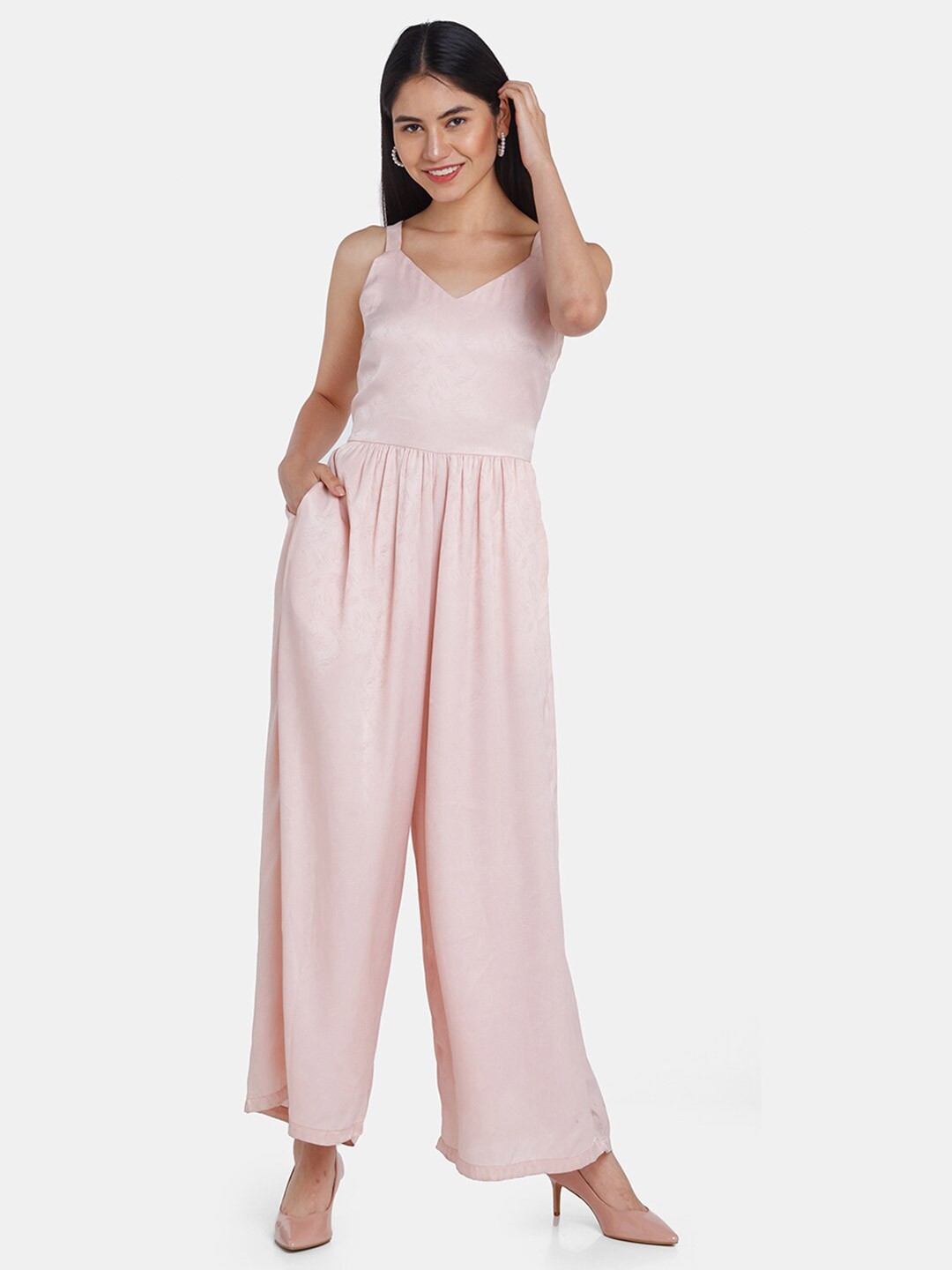 

Zink London Pink Basic Jumpsuit