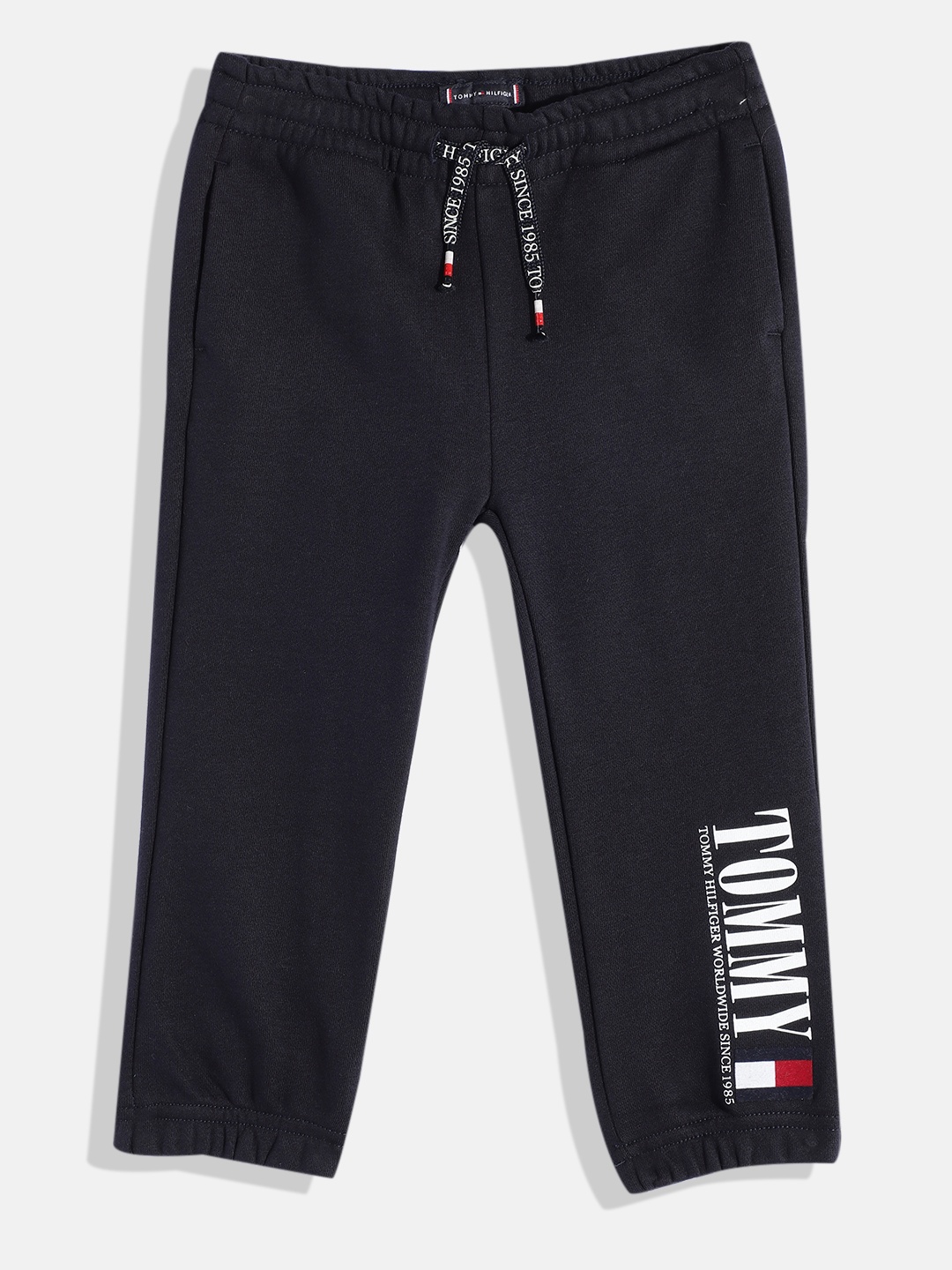 

Tommy Hilfiger Boys Brand Logo Printed Joggers, Navy blue