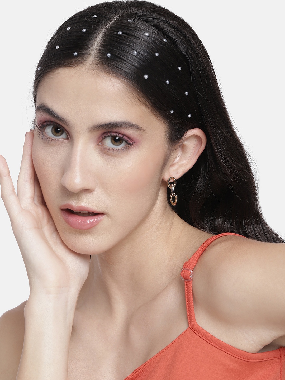 

DressBerry Gold-Toned & Silver-Toned Contemporary Drop Earrings