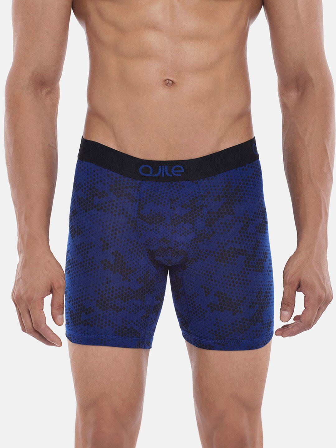 

Ajile by Pantaloons Men Blue Printed Cotton Trunk