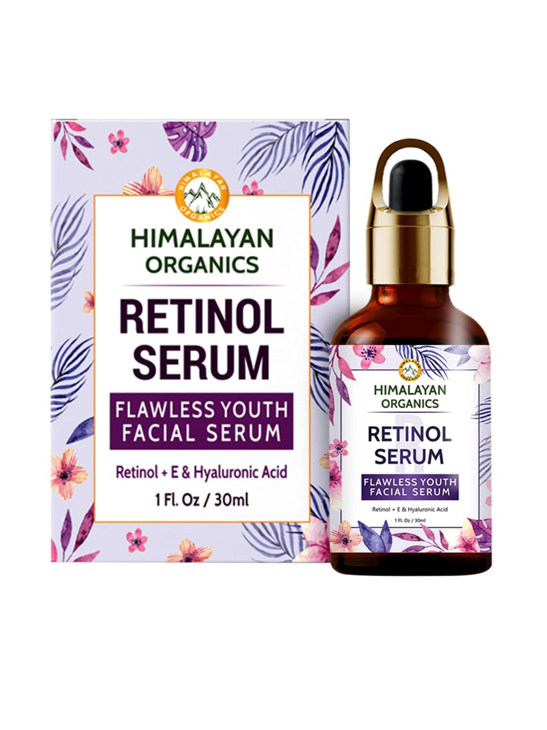 

Himalayan Organics Retinol Face Serum with Hyaluronic Acid & Vitamin E - 30 ml, Lavender