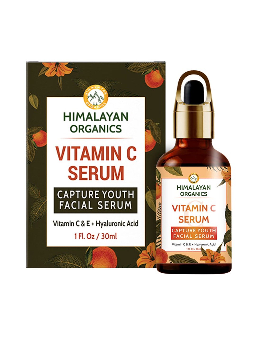 

Himalayan Organics Vitamin C Face Serum With Hyaluronic Acid & Vitamin E - 30 ml, White