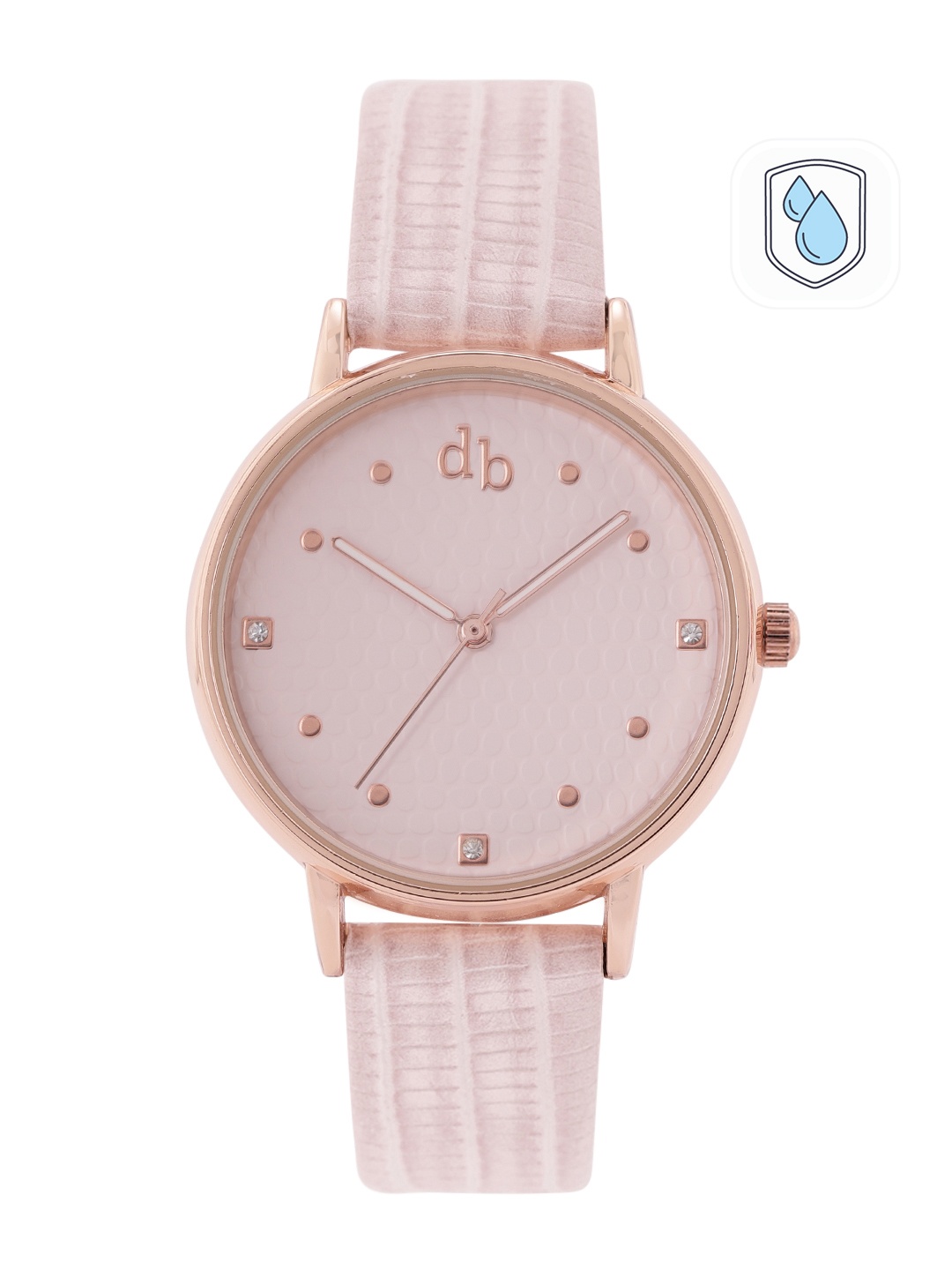 

DressBerry Women Textured Dial & Snake Print Straps Analogue Watch MFB-PN-SNT- K08, Pink