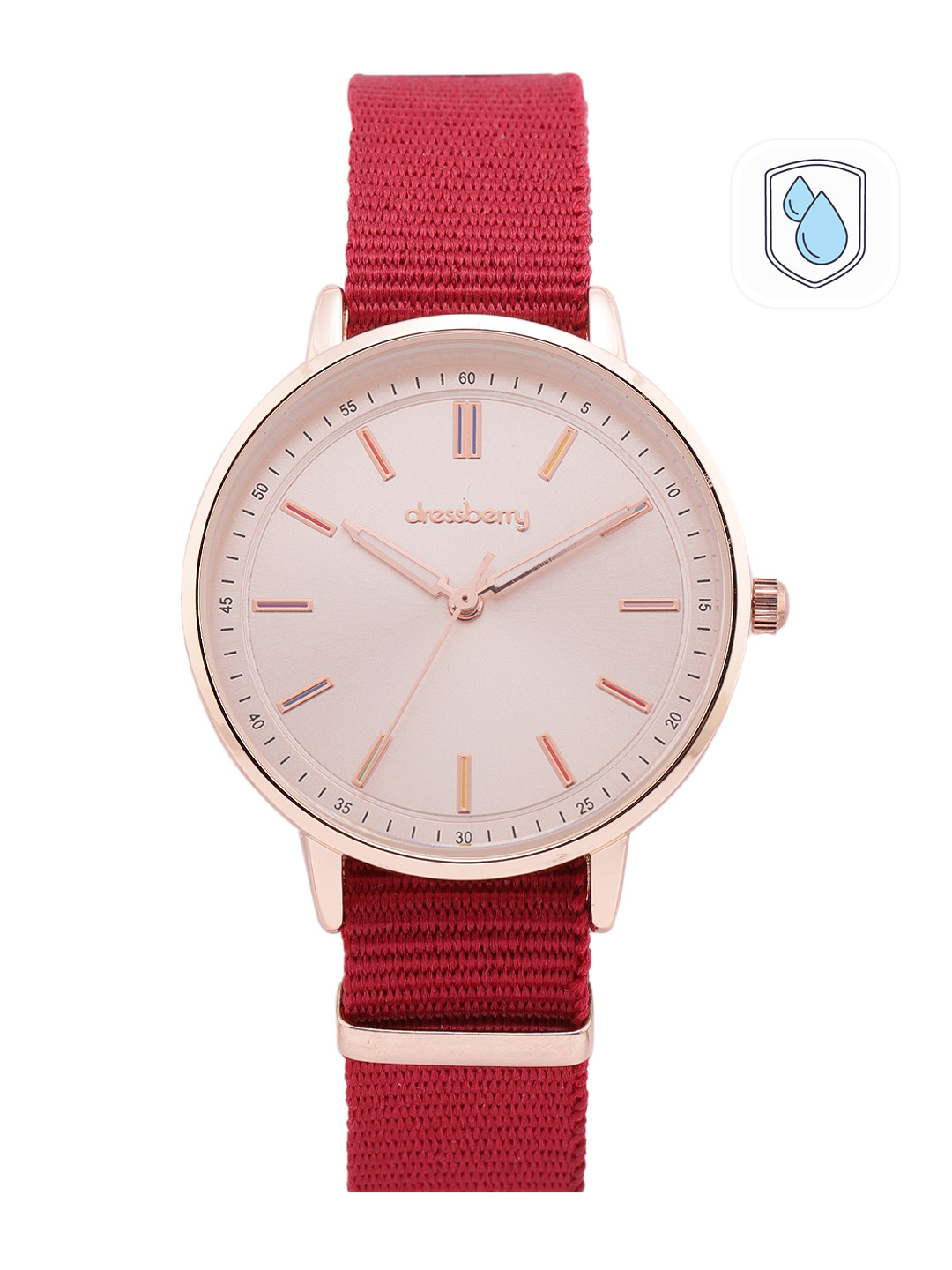 

DressBerry Women Analogue Watch MFB-PN-SNT- K10-BURGUNDY, Champagne