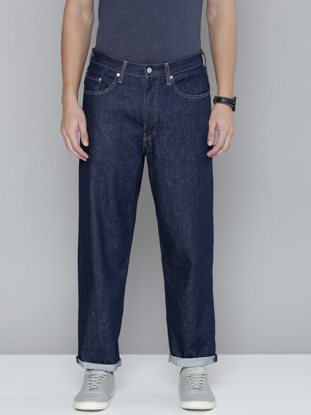 

Levis Men Blue Baggy Tapered Fit Stretchable Jeans