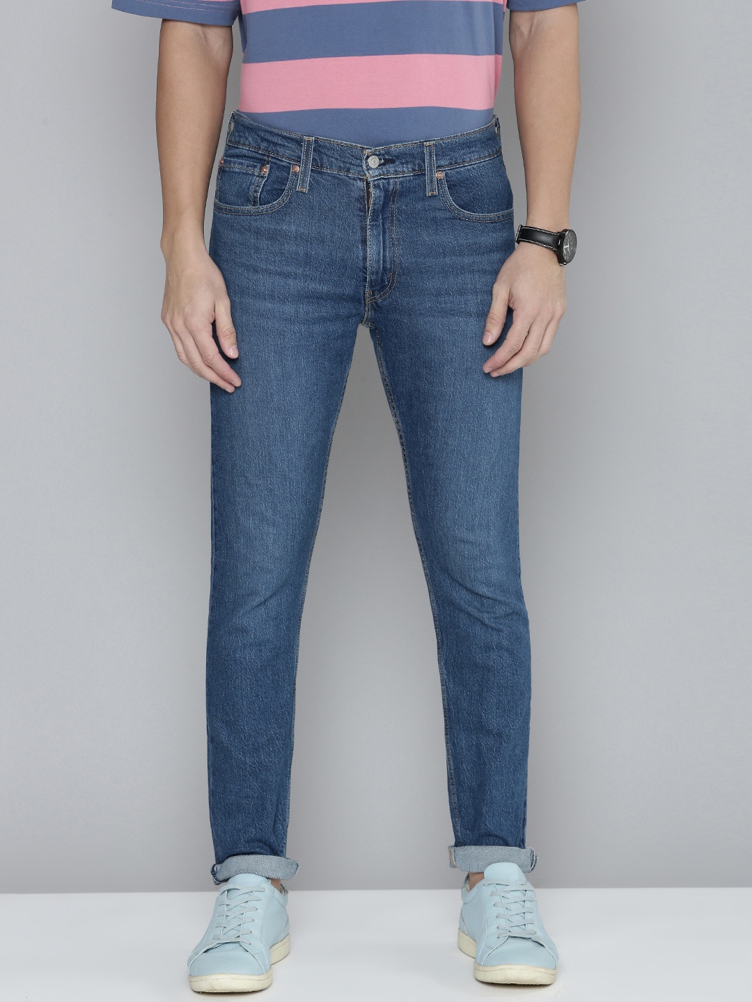 

Levis Men Blue 512 Slim Tapered Fit Light Fade Stretchable Jeans