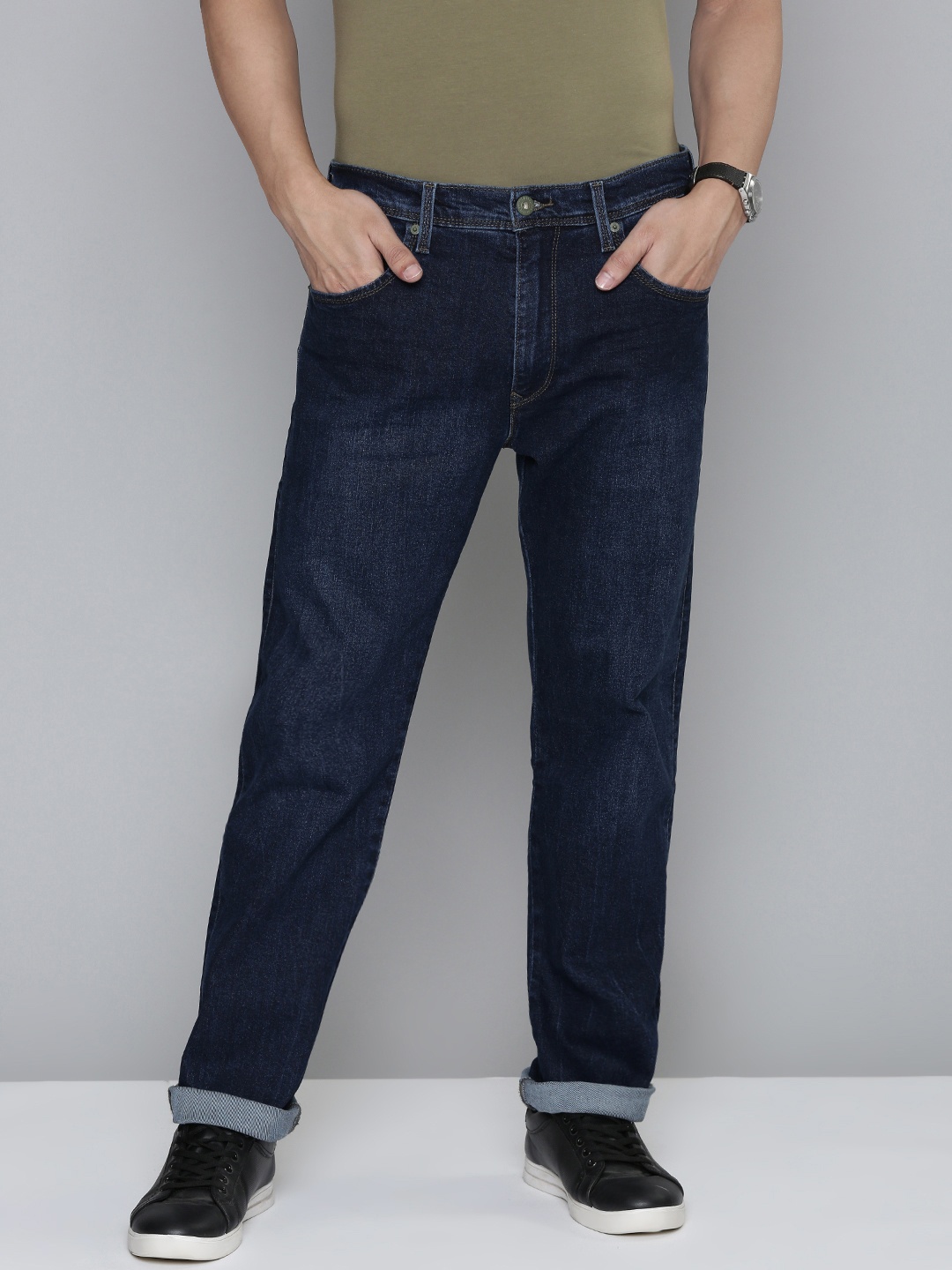 

Levis Men Blue 551Z Straight Fit Light Fade Jeans