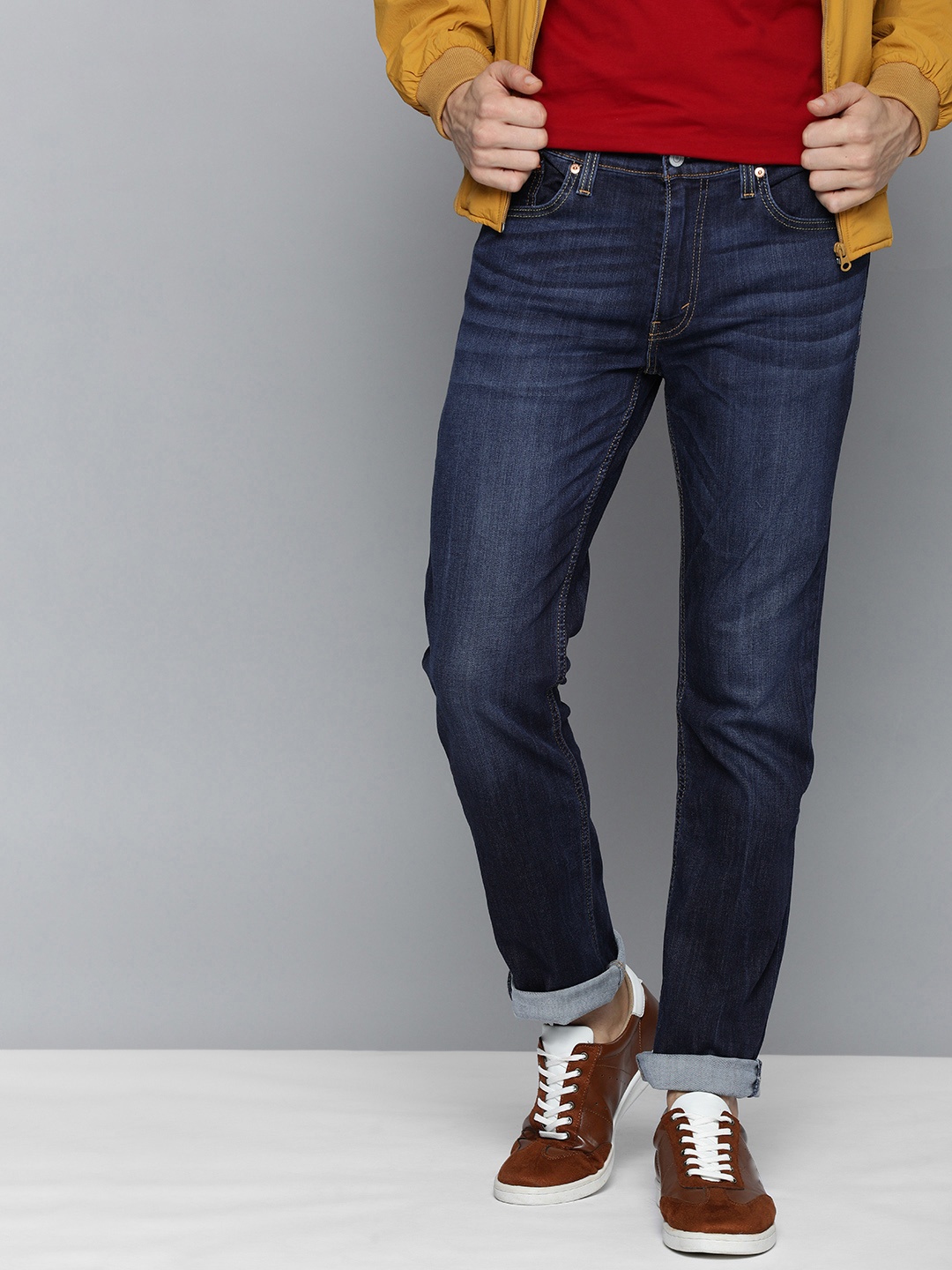 

Levis Men Blue 511 Slim Fit Mid Rise Light Fade Stretchable Jeans