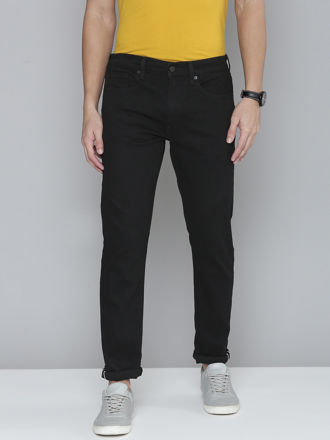 

Levis Men Black 512 Slim Tapered Fit Clean Look Stretchable Jeans