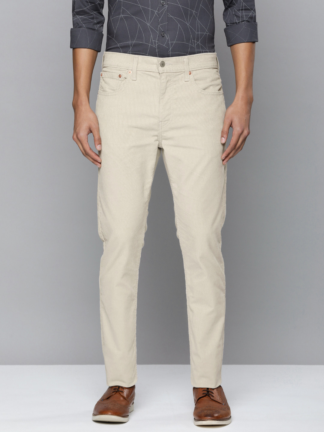 

Levis Men Off White 512 Slim Fit Stretchable Jeans