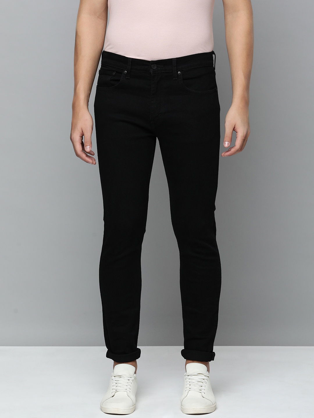 

Levis 512 Men Black Slim Tapered Fit Mid-Rise Clean Look Stretchable Jeans