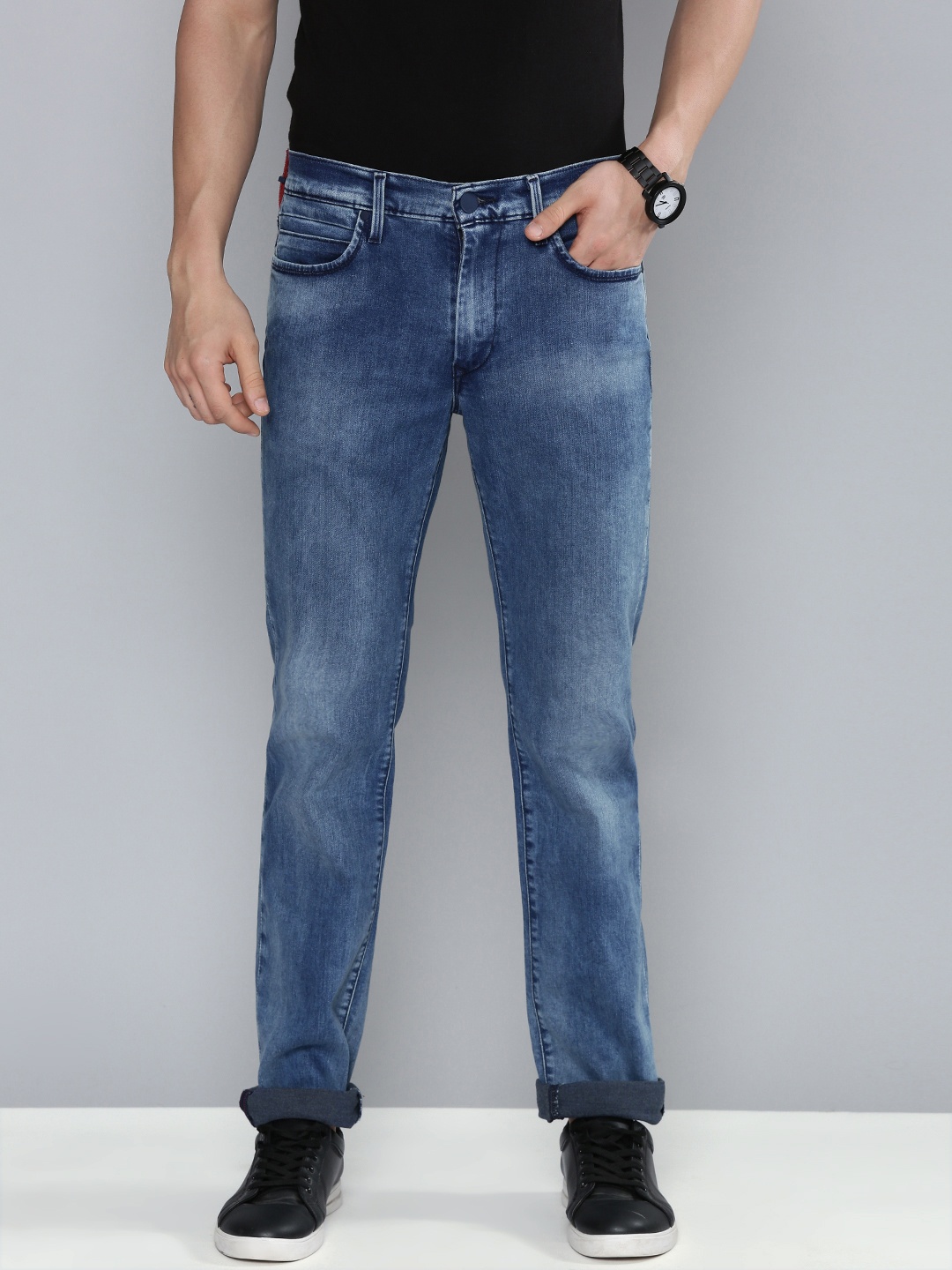 

Levis Men Blue 511 Slim Fit Heavy Fade Mid Rise Stretchable Jeans