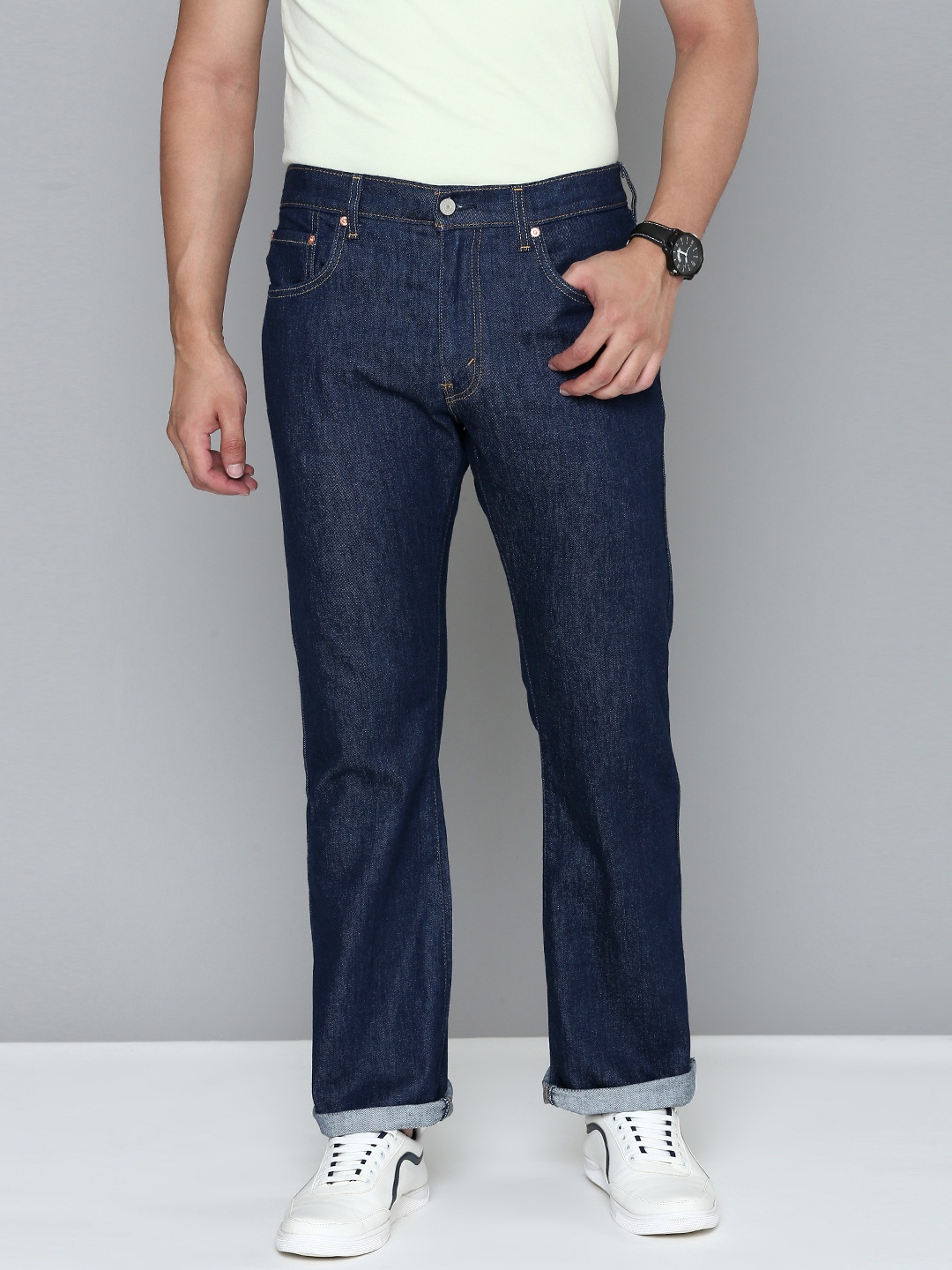 

Levis Men Blue 517 Slim Fit Mid-Rise Stretchable Jeans