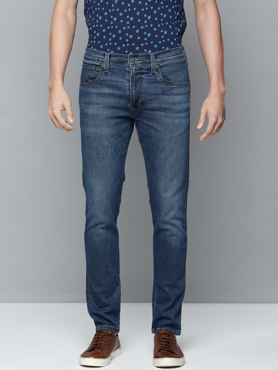 

Levis Men Blue 512 Slim Fit Heavy Fade Jeans