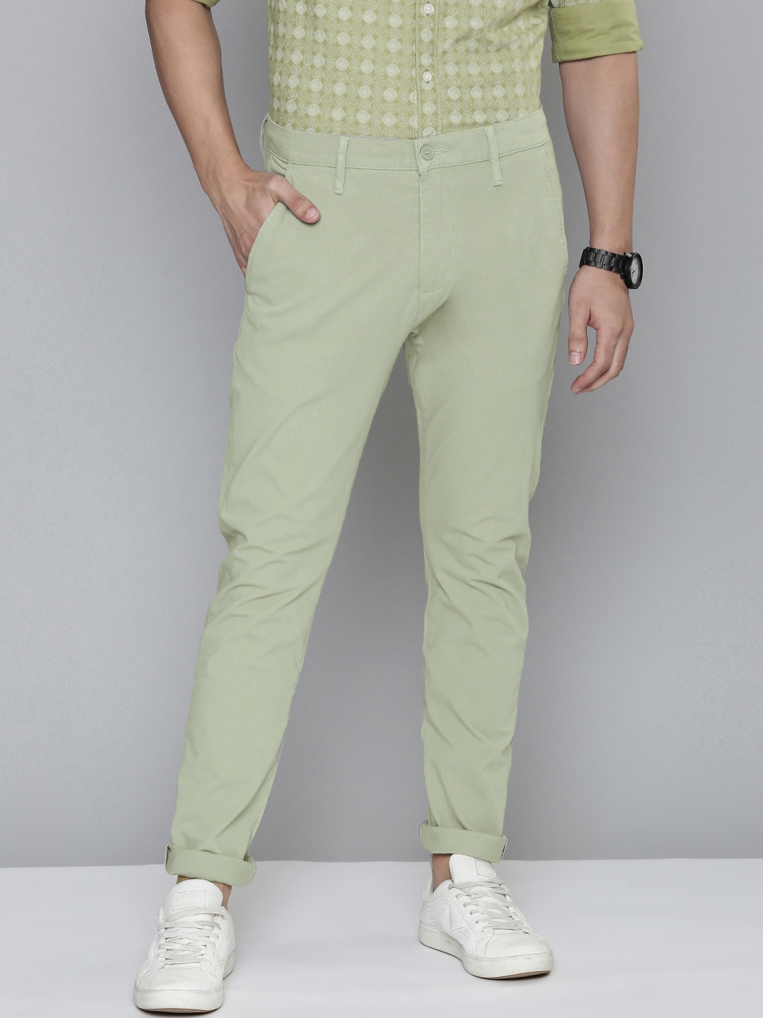 

Levis Men Green 512 Slim Tapered Fit Chinos
