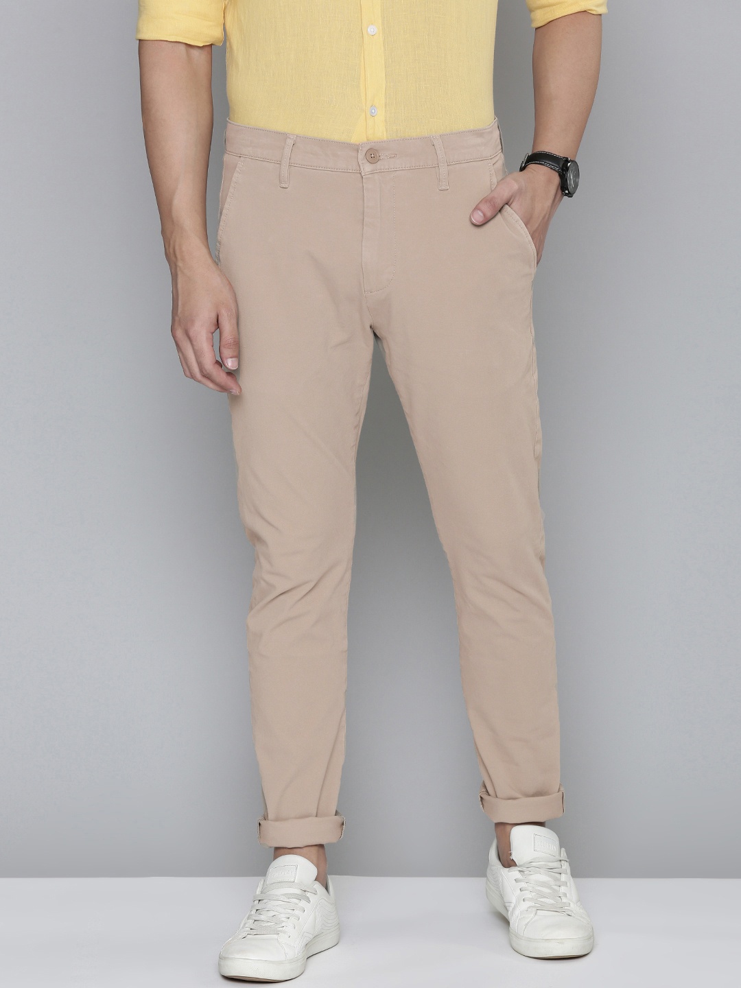 

Levis Men Brown 512 Slim Tapered Fit Chinos