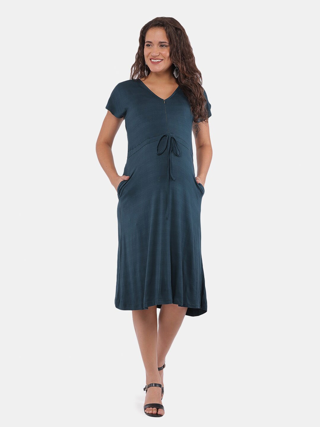

The Mom Store Teal Maternity Dress