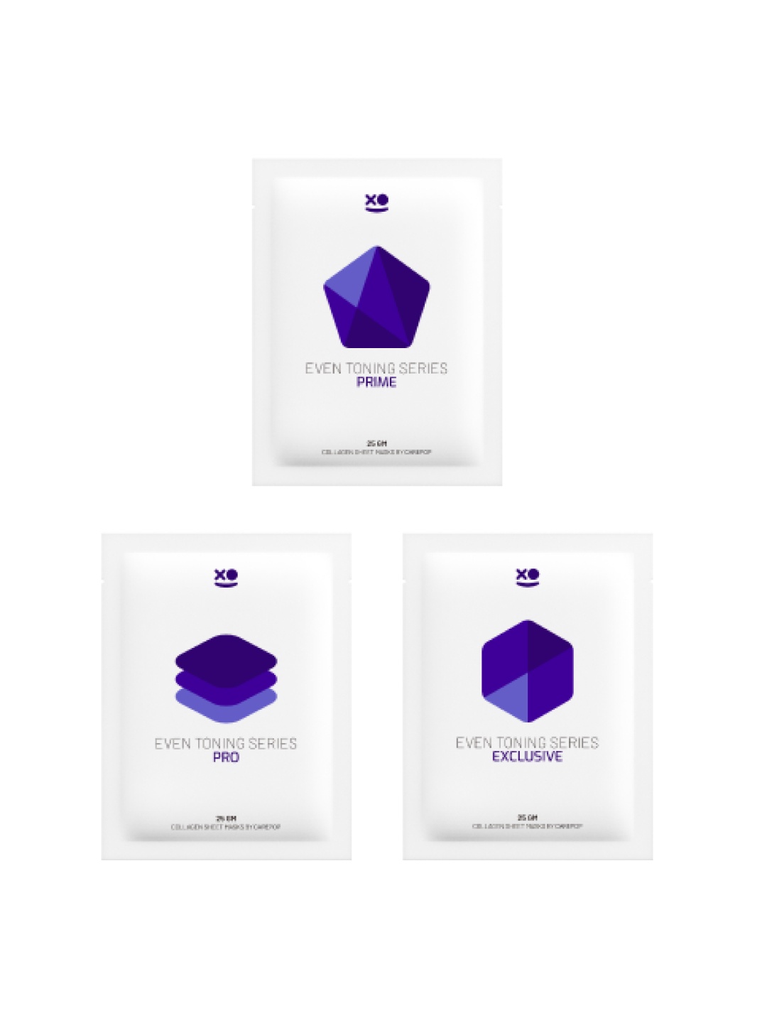 

Carepop Pack of 3 Collagen Sheet Mask Even Toning Series, White