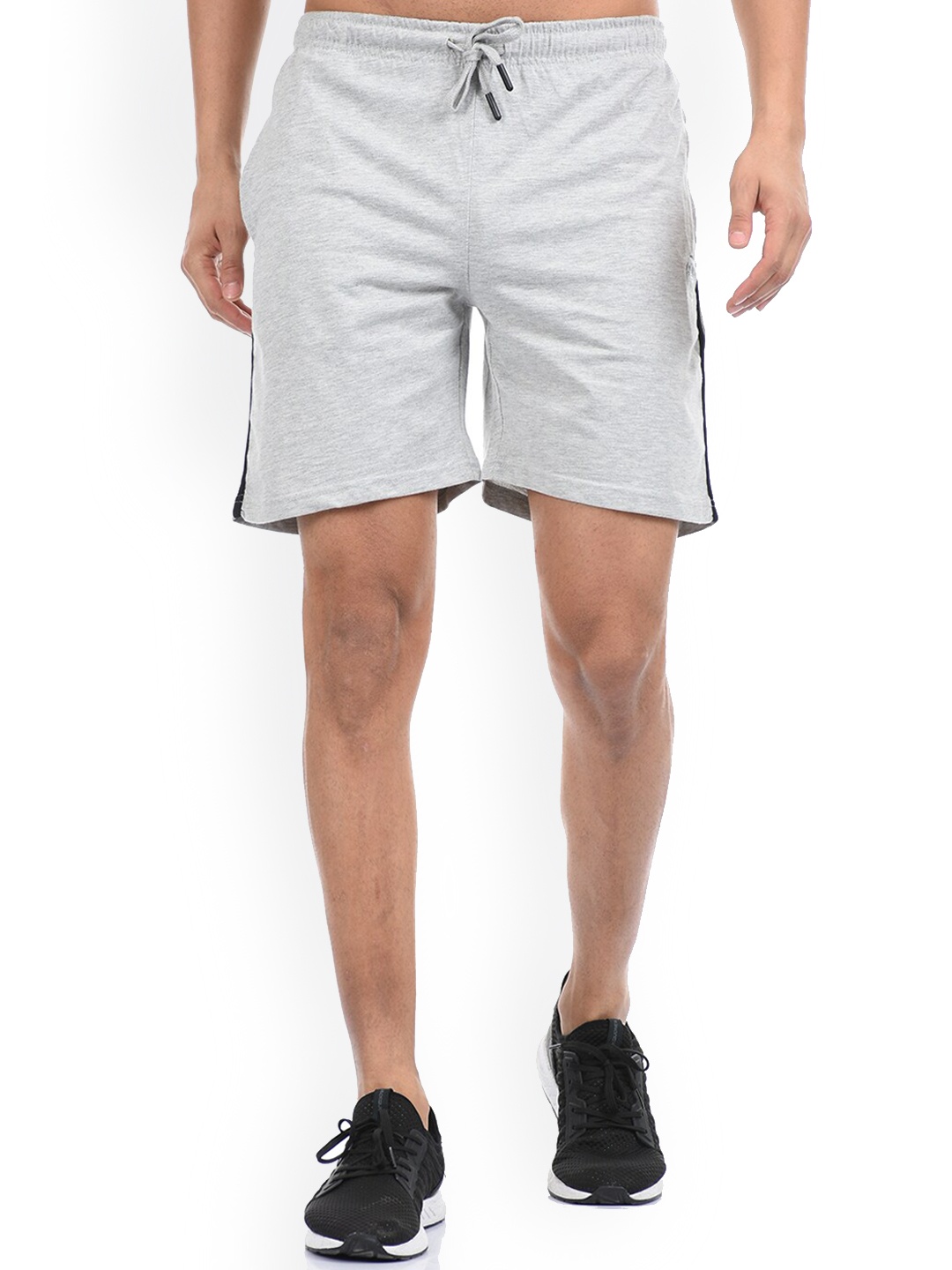 

Cloak & Decker by Monte Carlo Men Grey Melange Sports Shorts