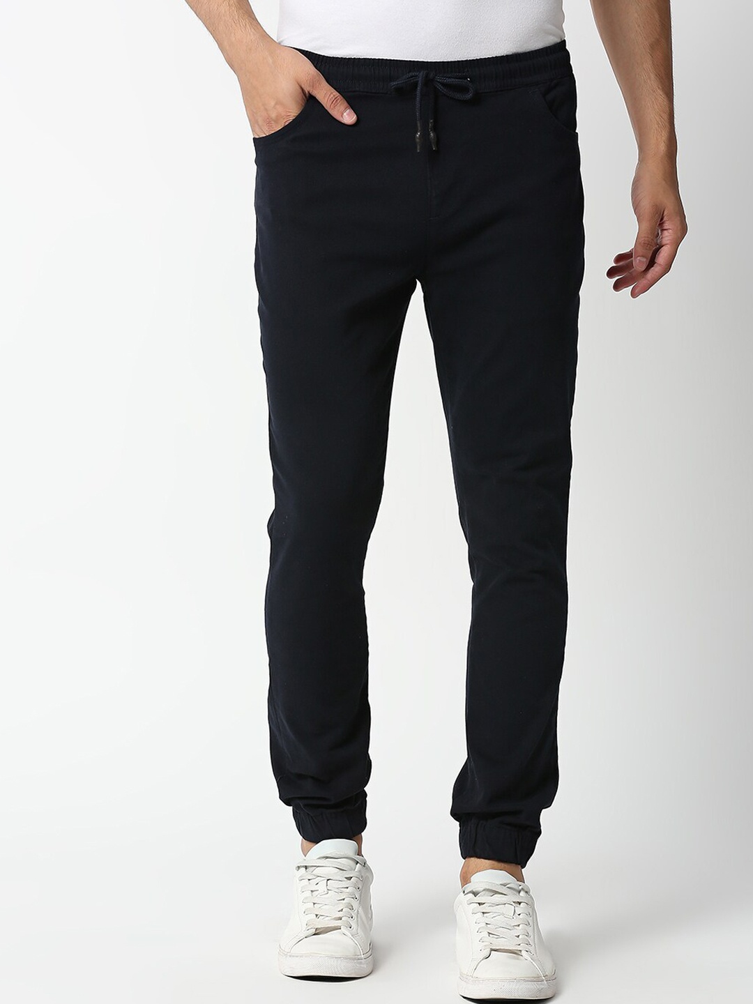 

Thomas Scott Men Navy Blue Joggers Trousers