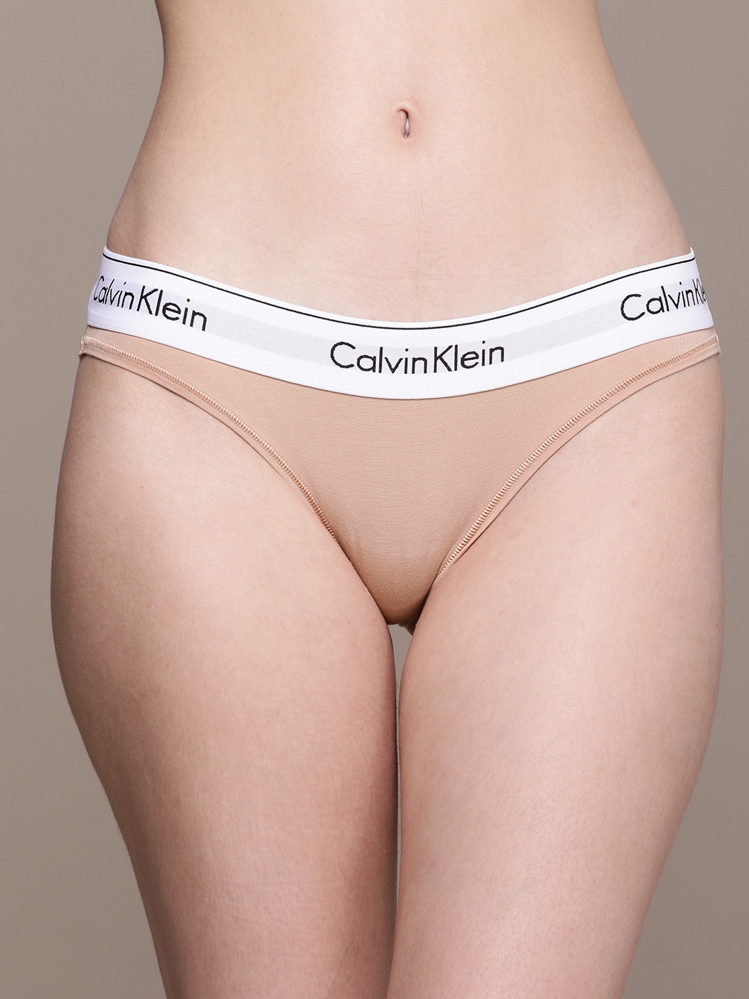 

Calvin Klein Underwear Modern Cotton Collection Women Nude Solid Bikini Briefs F3787ADTRK