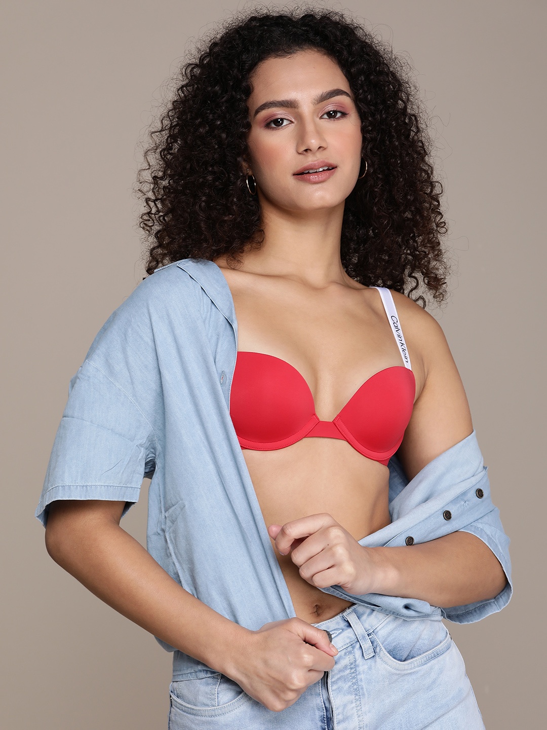 

Calvin Klein Underwear Pink Underwired Heavily Padded Bra QF6866AD5FJ