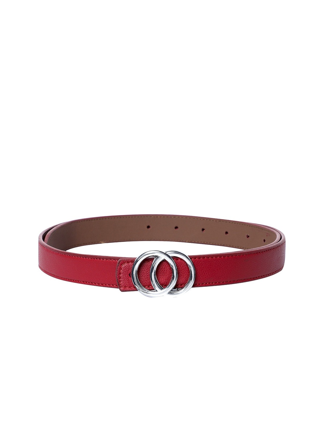 

thickskin Kids-Girls Red Textured PU Belt