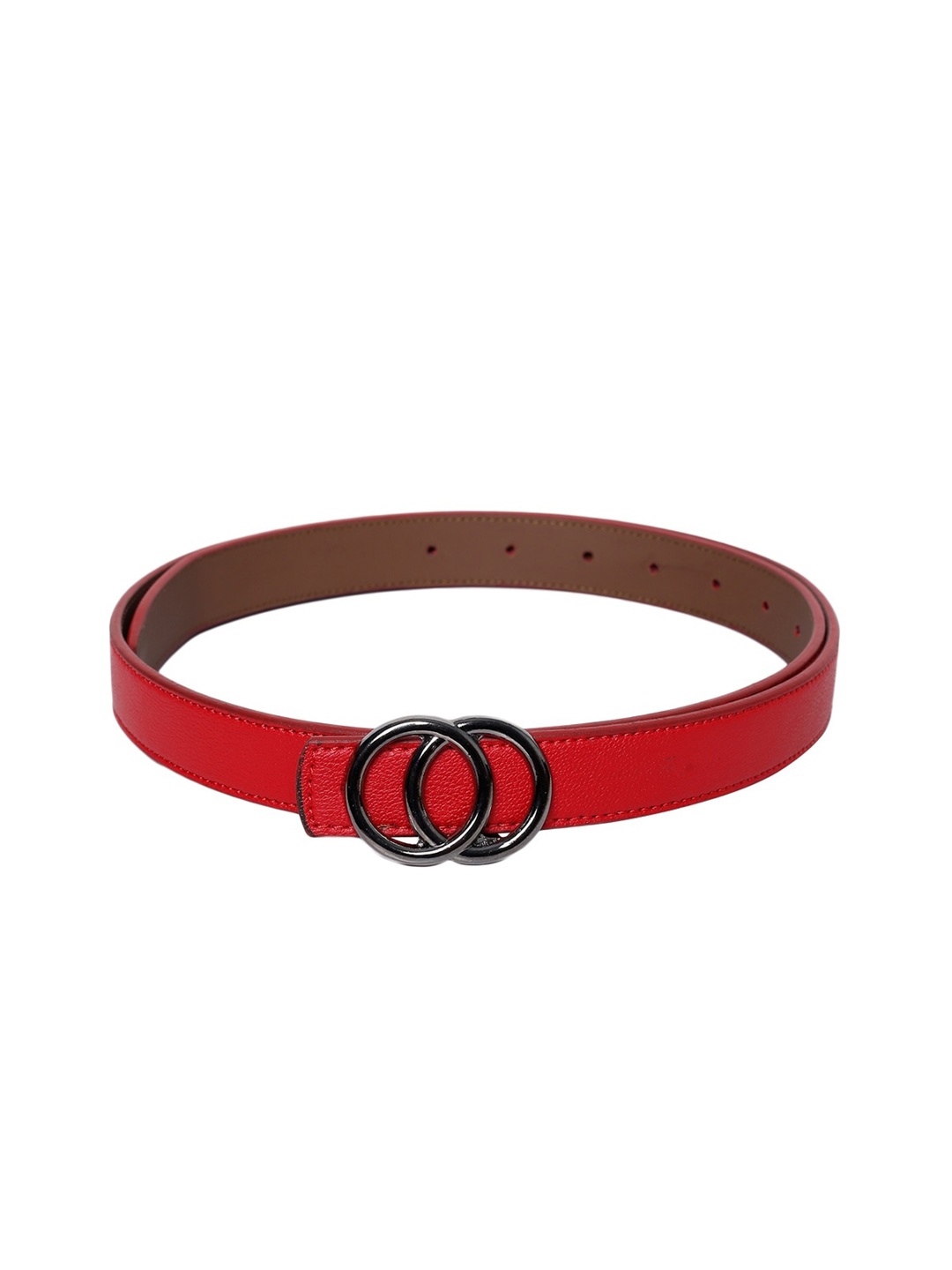 

thickskin Girls Red Textured PU Belt