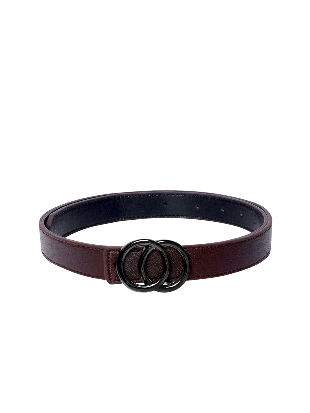 

thickskin Girls Brown Solid Casual PU Belt