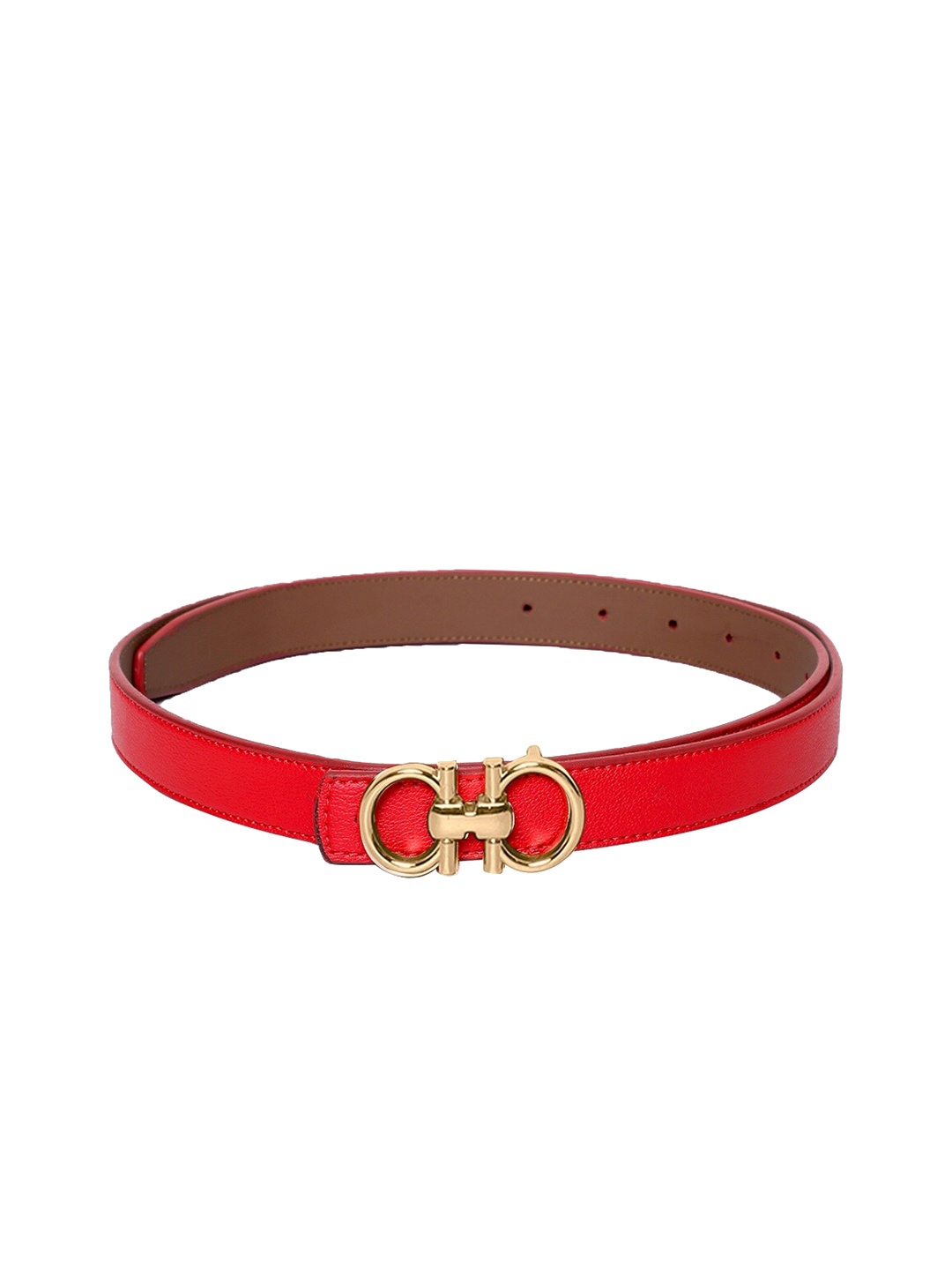 

thickskin Girls Red Textured PU Belt